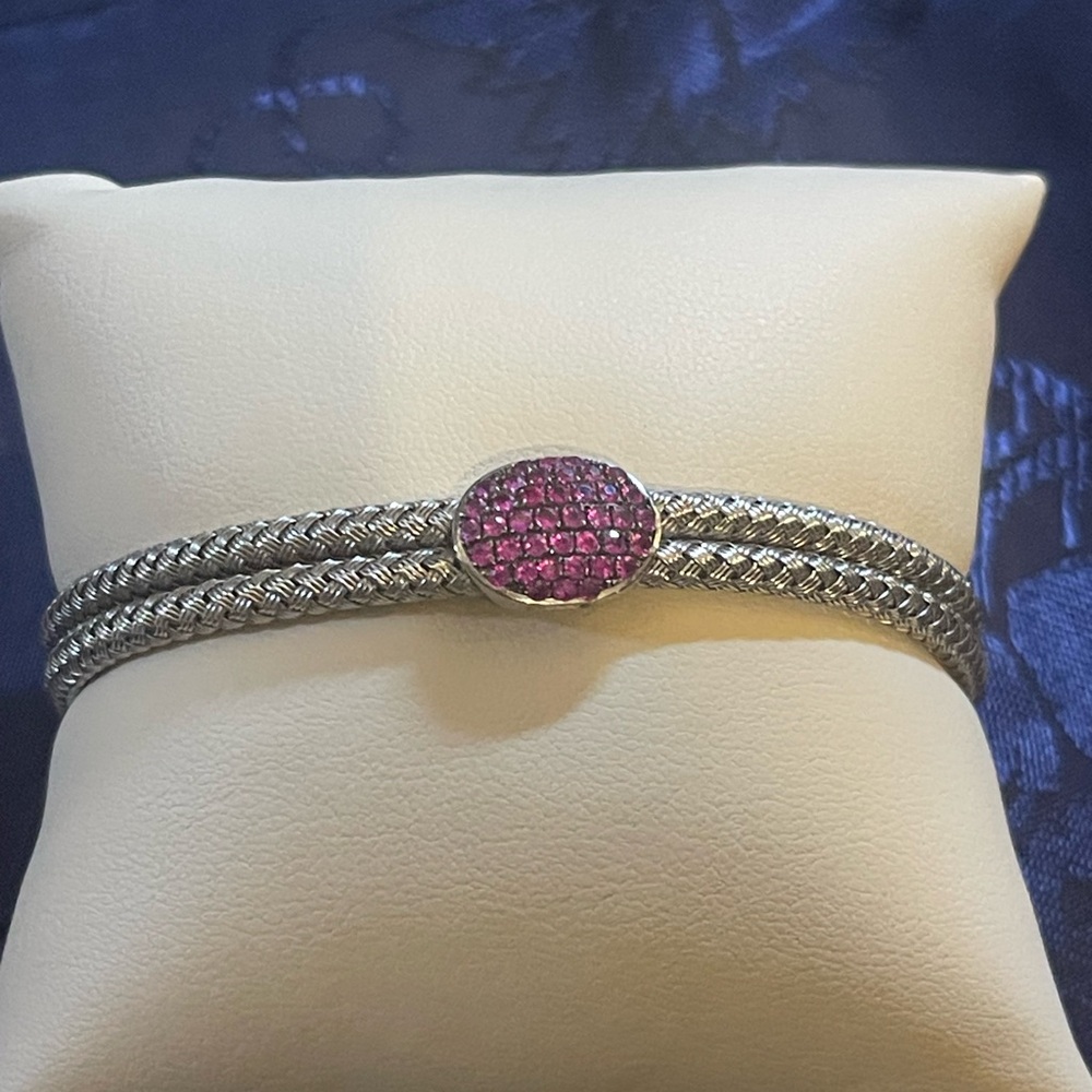 Effy Sterling and Ruby bracelet - Picture 2 of 5